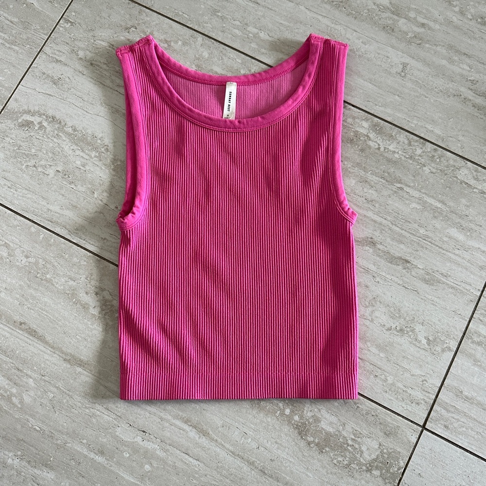 Sunday Best
SinchSeamless™ Rib Crew Tank (Aritzia)